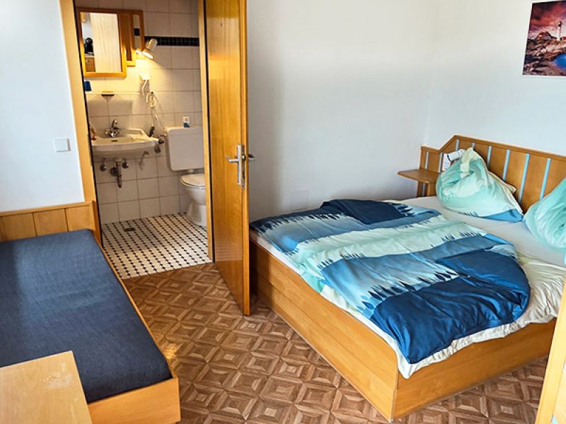 Schlafbereich in der Ferienwohnung 2 Skant Turnersee