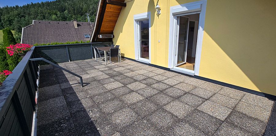 Balkon in der Ferienwohnung 1 Skant Turnersee